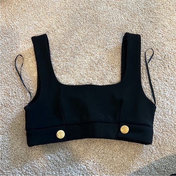 BNWT Zara Buttoned Ottoman Top - Picture 6 of 7